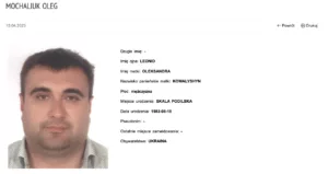 Oleg Mochaliuk poszukiwany przez policję