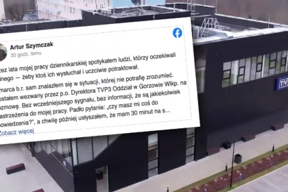 Artur Szymczak wyrzucony z TVP3 Gorzów. Dyrektorowi do głowy uderzyła likwidacja?