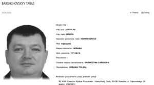 Taras Barszczowski poszukiwany przez policję
