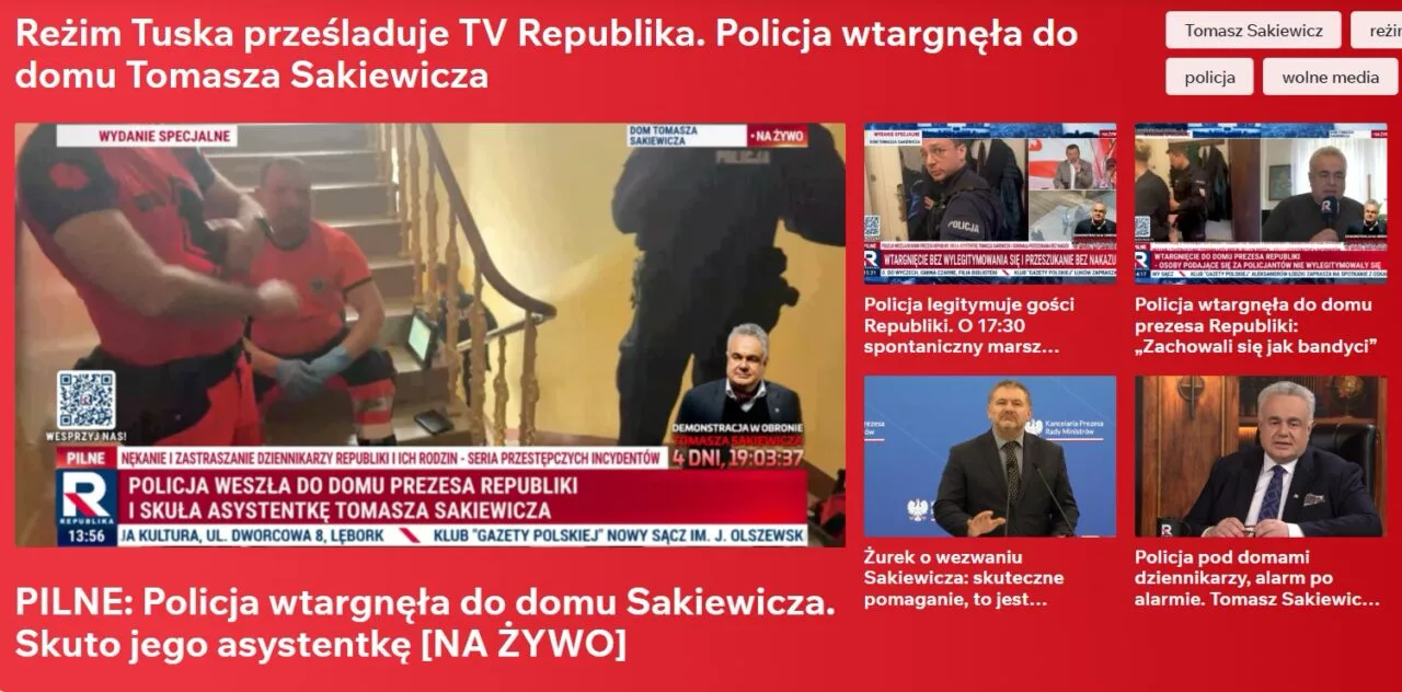 SDP stanowczo zaprotestowało przeciwko działaniom wymierzonym w TV Republika